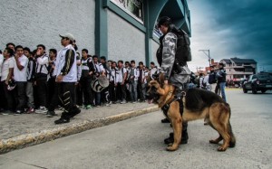 La seguridad fue permanente al ingreso al escenario deportivo