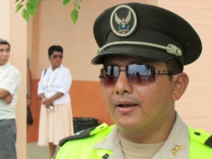 Cabo Stalin Amagua, encargado de la Unidad de Protección de Medio Ambiente en Manabí