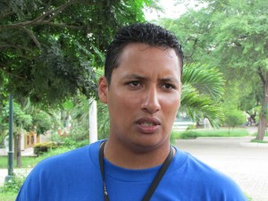 Teniento Diego Valencia, Jefe del Departamento de Educación Víal en Manabí