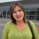Xiomara Párraga, usuaria de aeropuerto y oriunda del Calceta