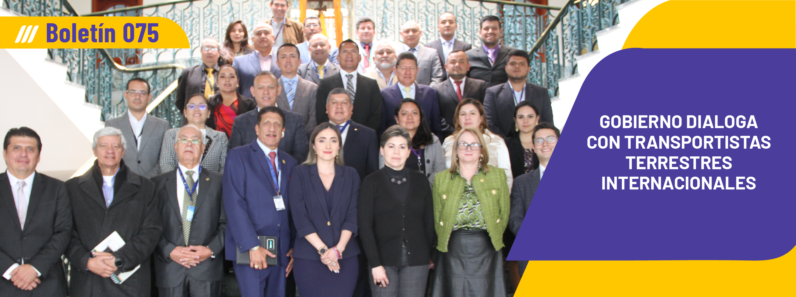 Gobierno dialoga con transportistas terrestres internacionales