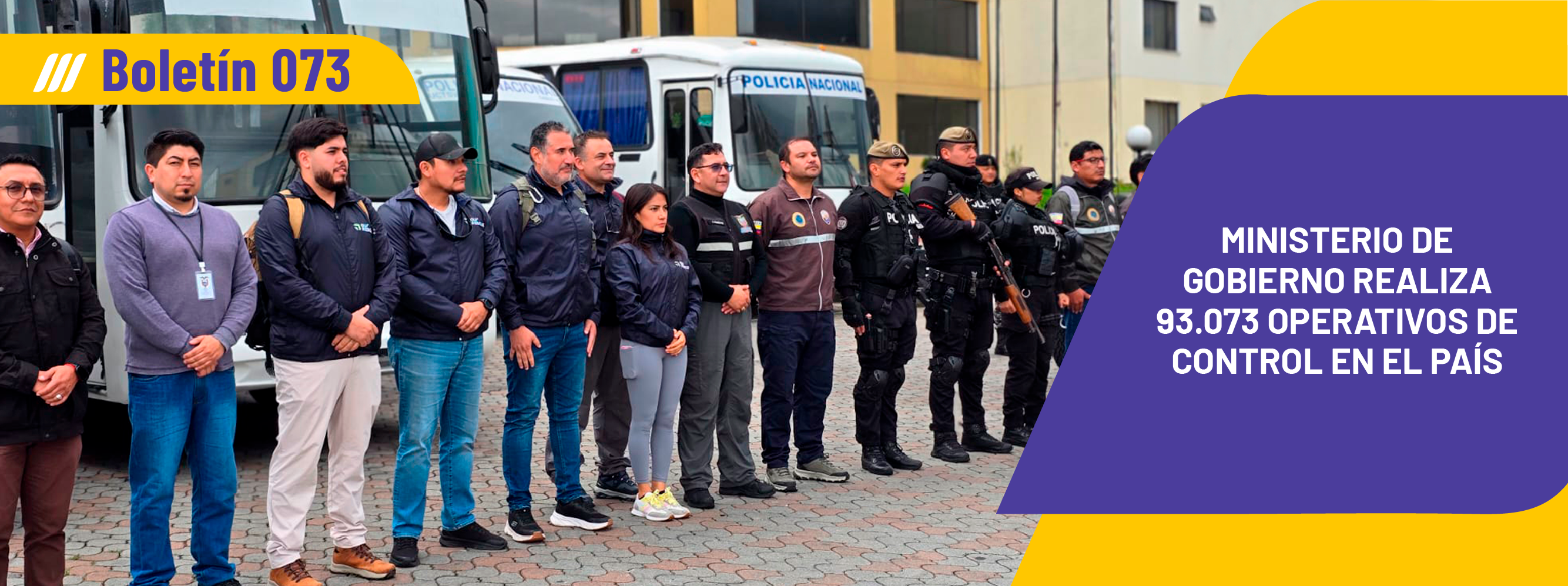 Ministerio de Gobierno realiza 93.073 operativos de control en el país