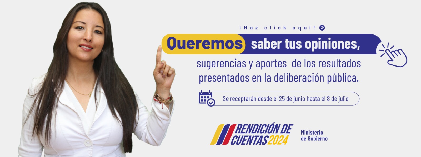 Queremos saber tus opiniones, sugerencias y aportes sobre la deliberación pública