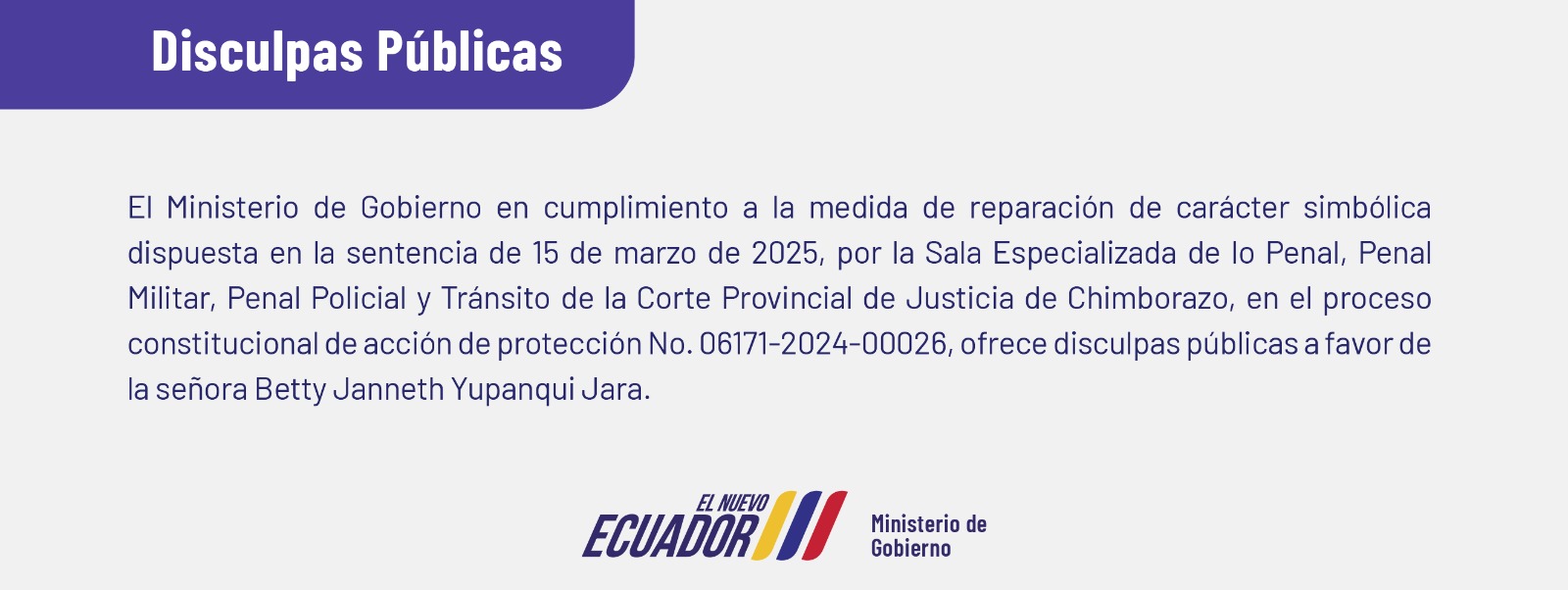 Disculpas Públicas