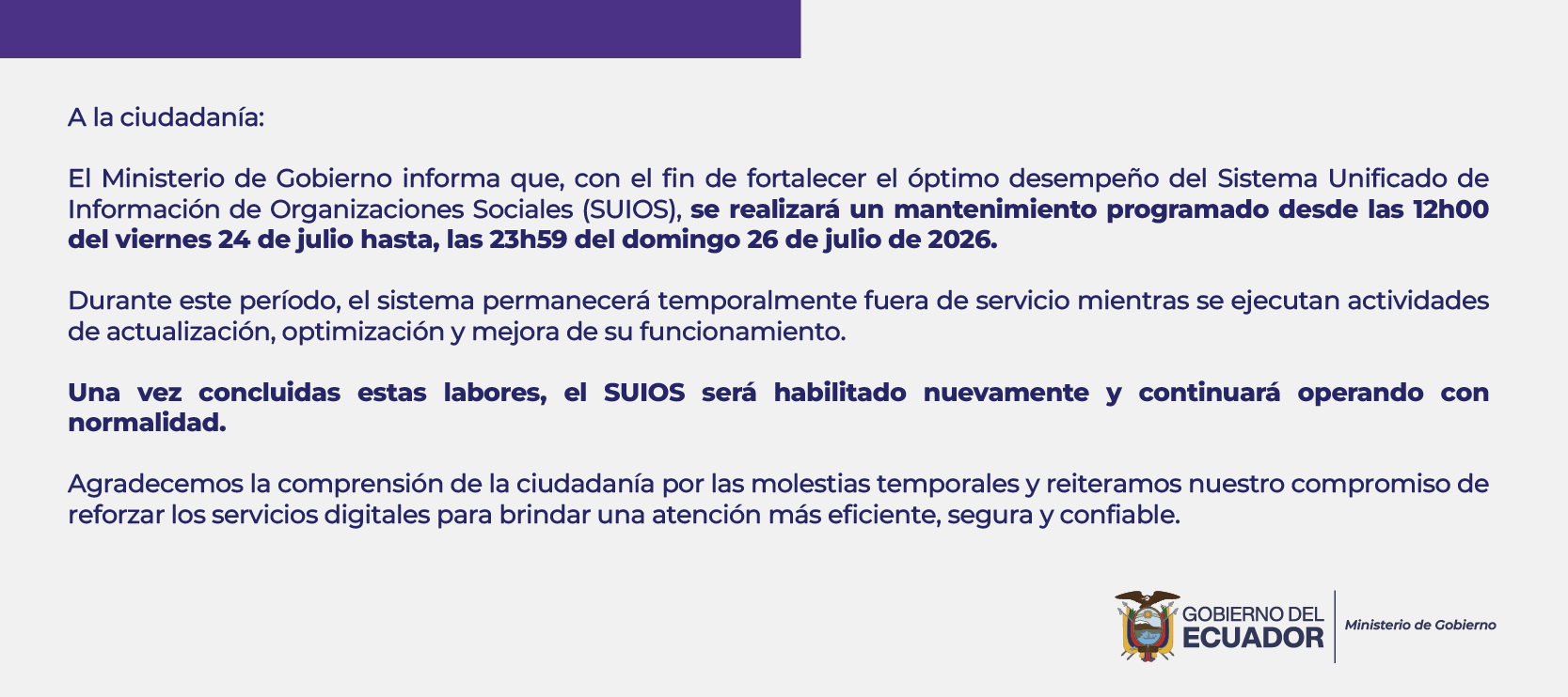 Comunicado